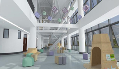 What should be paid attention to in the design of indoor playground in kindergarten?