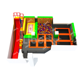 Large Indoor Air Bouncer Inflatable Trampoline Park Equipment